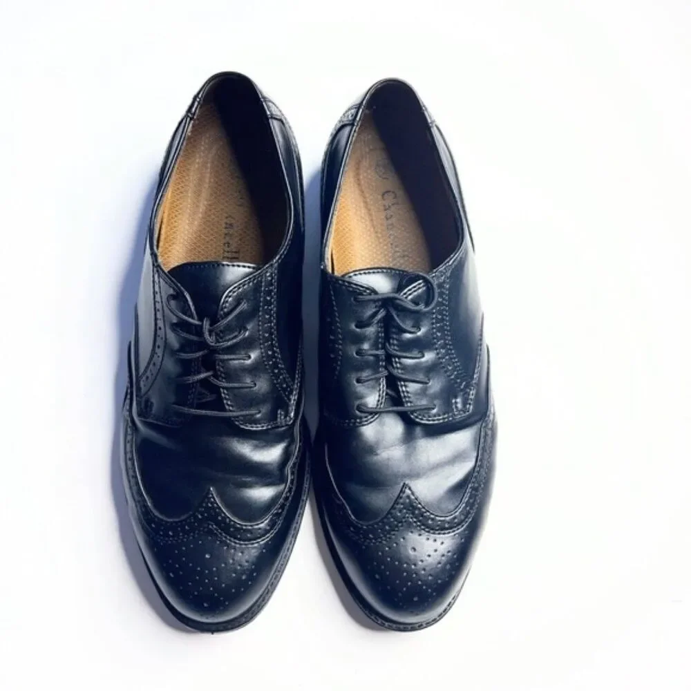 Men's Chancellor’s Men’s black Shoes sizes 13W.